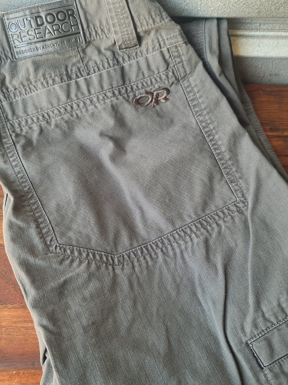 Outdoor Research Men’s 32 Olive Green Cotton Ripstop Pants